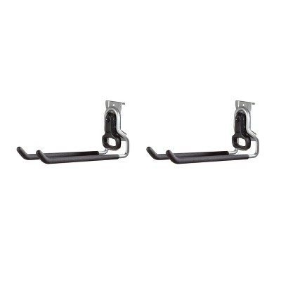 Rubbermaid 2pc FastTrack Garage Storage Wall Mounted Multi-Purpose Hooks