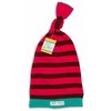 Pavilion Gift Company - Pink and Brown Stripe - 0-12 Month Baby Hat - Hats - 2 of 3
