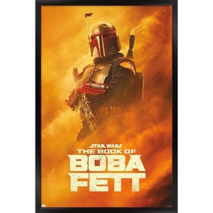 Trends International Star Wars: The Book of Boba Fett - Boba Sandstorm Framed Wall Poster Prints - 1 of 4