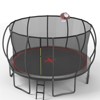 VisioGear Trampolines, Trampoline with Safety Enclosure Net, Trampoline with Basketball Hoop, Black, 192"*192"*108" - 3 of 4