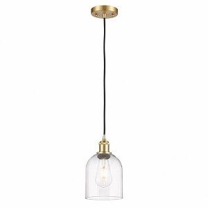 Bella - 1 Light Cord Hung Mini Pendant In Industrial Style-9.5 Inches Tall and 5.5 Inches Wide - 1 of 1