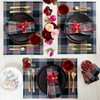 Solino Home Linen Jewel Plaid Placemats - 3 of 4