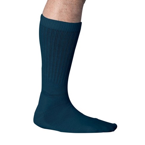 Kingsize Men's Big & Tall Mega Stretch Socks - Big - Xl, Navy Blue : Target