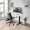 Mount-It! Electric Sit-Stand Black Desk Frame with White Tabletop, Expand from 39.4" to 63" Wide - 2 of 4