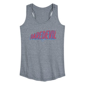 Women's - Marvel - Daredevil Logo Tonal Washed Graphic Racerback Tank - 1 of 4