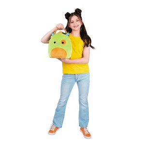 Jazwares Squishmallows Adult General Sizing Kaprina Green & Orange Monster Treat Pail Halloween Costume Hand Held Props - Green One Size - 1 of 2