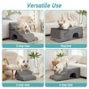 Wide Dog Stairs with Tunnel / 5-Step Foam Pet Ramp - 4 of 4