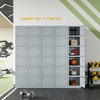 Mlezan 71" Metal Locker: Steel Storage for Bedroom, Gym, School, Office, or Garage.Ideal for Employee or Personal Use. - 4 of 4