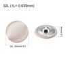Unique Bargains Blouses Sweater Round Aluminum Cotton Fabric Cloth Covered Buttons 10 Pcs - 2 of 4