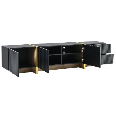 NicBex Modern TV Stand for TVs up to 80 Inches,Entertainment Center with Storage Cabinets and Drawers