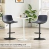 FURNIinspire Dining Chair, Adjustable Bar Stools Set of 2, Morden Bar Stool for Kitchen Island, Blue, 17.3"*14.2"*42.1" - 2 of 4