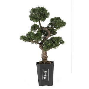 Realistic Bonsai Tree Indoor Outdoor - 36" Silk Plant with Decorative Pot - Timeless Tradition Home Decor - 1 of 4