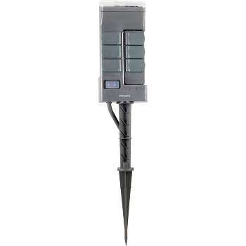 Philips Timer Outdoor Stake 6 Grounded Outlets Digital Timer
