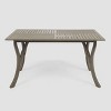 Hermosa Rectangular Acacia Wood Dining Table: Weather-Resistant, Seats 6 - Christopher Knight Home - 2 of 4