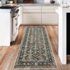 Coolmee Washable Area Rugs for Living Room, Vintage Boho Non Slip Indoor Soft Distressed Low Pile Carpet Rug for Bedroom Dining Room - 2 of 4
