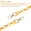 Unique Bargains Acrylic Purse Chain Strap Replacement Chain with Metal Buckles 2 Pcs - 4 of 4