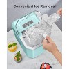 Silonn Ice Maker Countertop Machine with Handle, 26lbs in 24h, 9 Ice Cubes Ready in 6 Mins, Self-Cleaning Ice Makers with Basket and Scoop, Green - 3 of 4