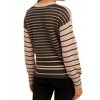 Women's Stripe Mixed Color Block Sweater - Hem & Thread - 3 of 4