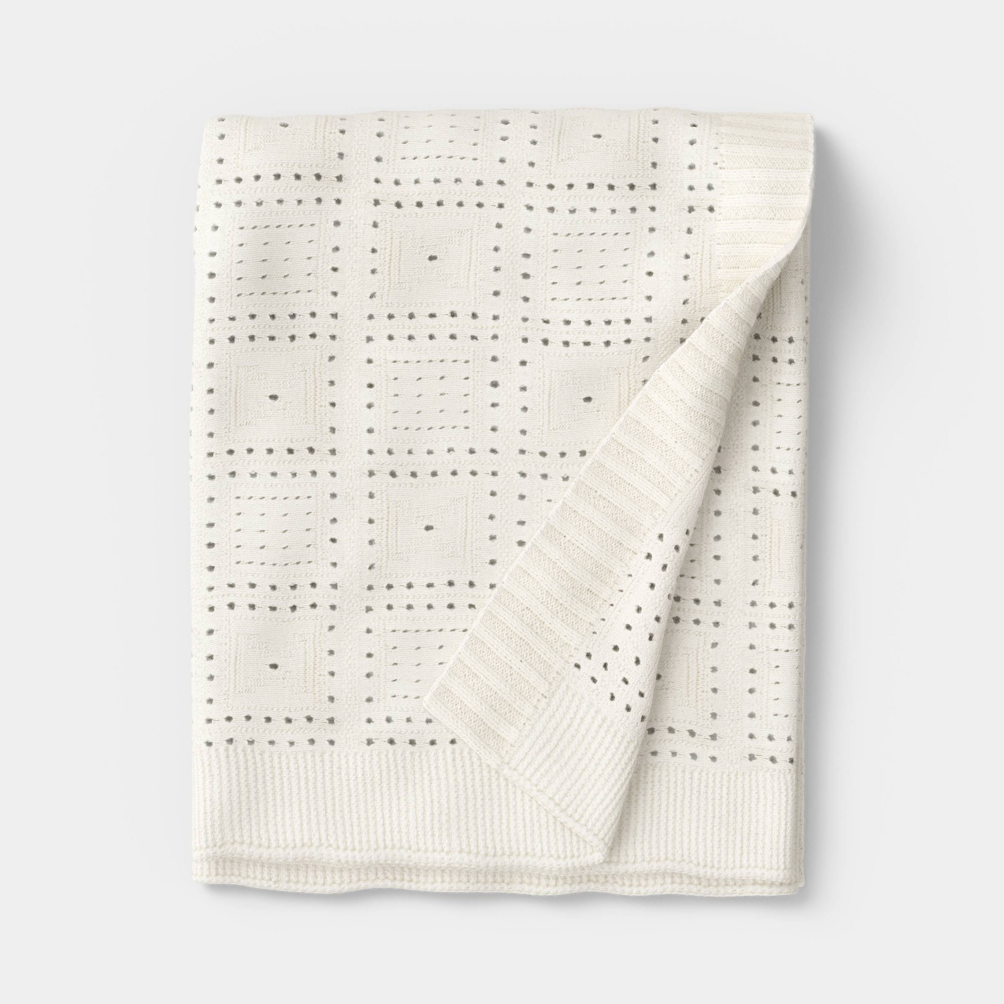 Knit Throw Blanket Ivory - Threshold™