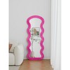 Runesay Full Length Wave rose Floor Mirror with Stand for Bedroom living room Hanging or Against The Wall - 4 of 4