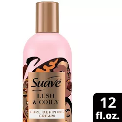 Suave Professionals for Natural Hair Curl Defining Cream for Wavy to Curly Hair Shea Butter and Coconut Oil - 12 fl oz