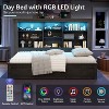 AMERLIFE Daybed with Bookcase Headboard, USB-C Charging, RGB Lights & 3 Drawers - 4 of 4