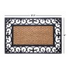RugSmith Natural Moulded Fleur De Lis Border Doormat - 2 of 4