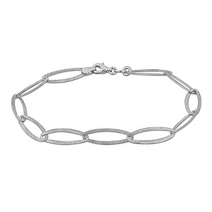 EVERLY JEWELRY | Sterling Silver Oval link Bracelet, 8 inch - 1 of 4