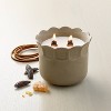 2 Wood Wick Ceramic Scalloped Rim Jar Candle 11oz - Hearth & Hand™ with Magnolia - 2 of 3