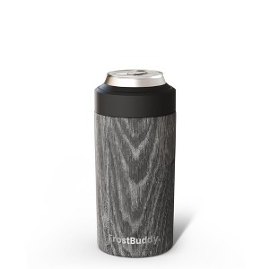 FrostBuddy Universal Buddy Insulated Can Cooler | Fits 12oz Cans, Slim Cans & Bottles | Stainless Steel Drink Holder - 1 of 4
