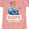 Girls' - Avatar: The Last Airbender - Sokka Nope Fitted Short Sleeve Graphic T-Shirt - 2 of 4