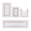 Hotel 4 PC Bath Rug 100% Premium Cotton Tufted Weave Two Tone Reversible Bathroom Rug, Super Soft Absorbent, Machine Washable Bath Mat - 2 of 4