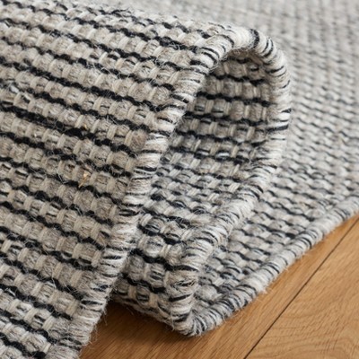 Ivory Hand-Tufted Wool Square Area Rug