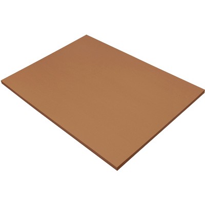 SunWorks Heavyweight Construction Paper, 18 x 24 Inches, Brown, 50 Sheets