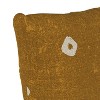 18"x18" Skyline Furniture Square Outdoor Throw Pillow Tamara Ochre: Handmade, Geometric Pattern, Removable Cover - 3 of 4