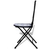Garden Chair Set of 2 ,Powder-coated steel, Ceramic vidaXL - 3 of 4