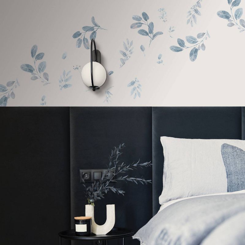 Dancing Leaves Wall Decal Blue - RoomMates, 5 of 7
