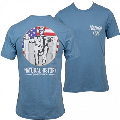 Mens Natural Light Honest Abe's Natural History T-Shirt