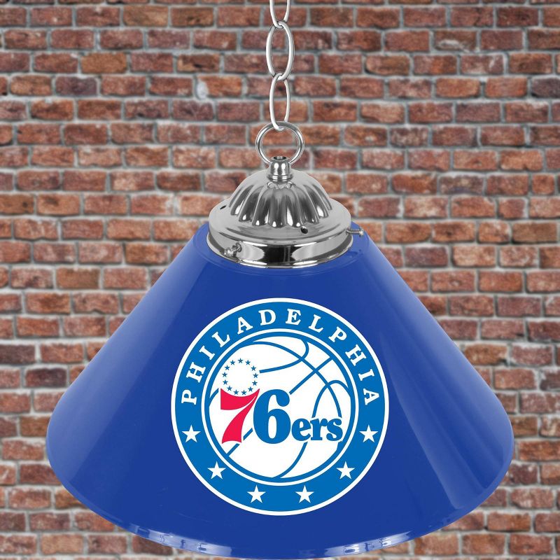 NBA Philadelphia 76ers Single Shade Bar Lamp - 14 inch, 4 of 5