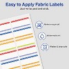 Avery No-Iron Fabric Name Labels, Playful Stripes Preprinted Designs, Handwrite Only, 24 Preprinted Labels (40774) - 4 of 4
