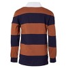 Sportoli Boys Cotton Striped Long Sleeve Polo Rugby Shirt - 2 of 3