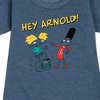 - Hey Arnold! - Best Buds Graphic Short Sleeve Fleece Dress - 2 of 4