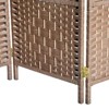NicBex 6' Tall 3-panel Room Divider for Home, Wicker Weave Divider for Room Separation, for Home & Office, Natural - 4 of 4