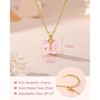 Attop First Day of Preschool/Kindergarten, Pink Butterfly Necklace Back to School Gifts for Kids Girls - 4 of 4