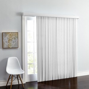 BrylaneHome Embossed Vertical Privacy Slat Blinds - 1 of 1