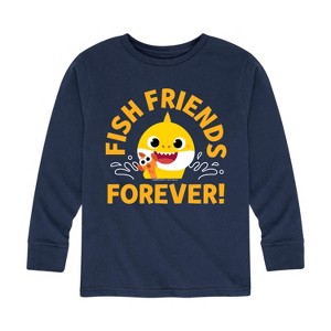 Boys' - Baby Shark - Fish Friends Forever Long Sleeve Graphic T-Shirt - 1 of 4