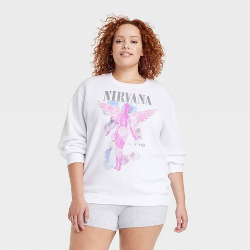 Women's Nirvana Graphic Sweatshirt - White 3X