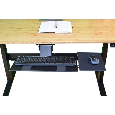 Adjustable Under Desk Computer Keyboard Tray Black - Uncaged Ergonomics