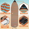 SUN CUBE Surfboard Sock Cover, Surf Bag for Surfing Board, Protective Stretchy Sock Sleeve Longboard Hybrid Shortboard - 2 of 4