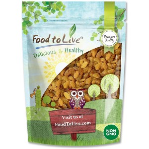 California Jumbo Golden Raisins — Non-GMO Verified, Seedless, Sun-Dried, No Added Oil, No Added Sugar, Kosher, Vegan, Raw, Bulk. - 1 of 4